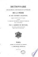 Dictionnaire géographique,.