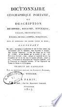 Dictionnaire geographique portatif, ou description des empires, royaumes,republiques ... Traduit de l'anglois sur la derniere edition de Laurent Eschard, par Vosgien
