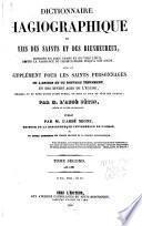 Dictionnaire hagiographique