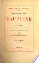 Dictionnaire Historique Chronologique, Géographique... Du Dauphiné de Guy Allard