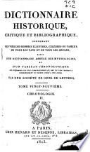 Dictionnaire historique, critique et bibliographique
