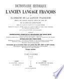 Dictionnaire historique de l'ancien langage françois: T - Z., 1882