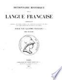 Dictionnaire historique de la langue française: Ad-All