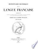 Dictionnaire historique de la langue française