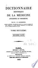 Dictionnaire historique de la médecine ancienne et moderne