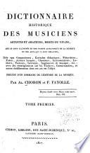 Dictionnaire historique des musiciens, artistes et amateurs