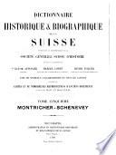 Dictionnaire historique et biographique de la Suisse