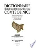 Dictionnaire historique et biographique du comté de Nice