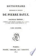 Dictionnaire historique et critique de Pierre Bayle: Dictionnaire historique et critique