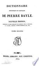 Dictionnaire historique et critique de Pierre Bayle