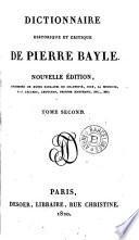 Dictionnaire historique et critique de Pierre Bayle