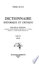 Dictionnaire historique et critique