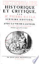 Dictionnaire Historique Et Critique