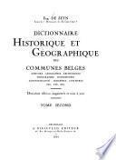 Dictionnaire historique et géographique des communes belges