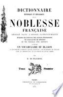 Dictionnaire historique et héraldique de la noblesse française