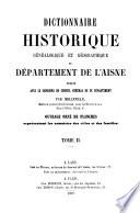 Dictionnaire historique généalogique et géographique du département de l'Aisne