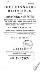 Dictionnaire historique...