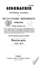 Dictionnaire historique ou biographie universelle classique