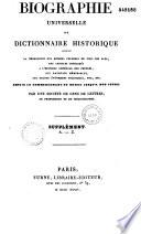 Dictionnaire historique ou biographie universelle classique