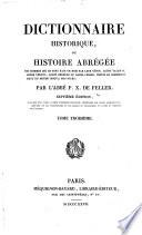 Dictionnaire historique, ou, Histoire abrégée