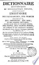 Dictionnaire historique-portatif