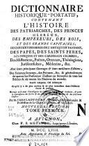 Dictionnaire historique-portatif