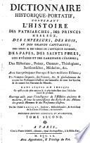 Dictionnaire historique-portatif
