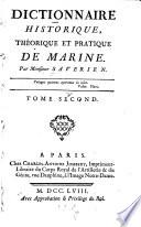 Dictionnaire historique, théorique et pratique de marine