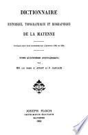 Dictionnaire historique, topographique et biographique de la Mayenne