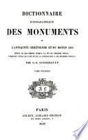 Dictionnaire iconographique des monuments de l'antiquité chrétienne et du moyen âge