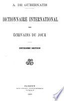 Dictionnaire international des écrivains du jour
