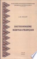Dictionnaire kabyle-français