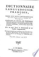 Dictionnaire languedocien-françois