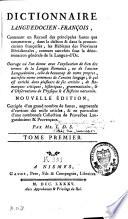 Dictionnaire languedocien-françois