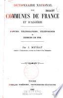 Dictionnaire national des communes de France et d'Algérie