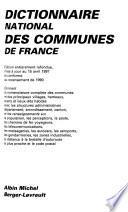 Dictionnaire national des communes de France