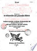 Dictionnaire (nouveau) françois-allemand