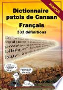 Dictionnaire patois de Canaan/français en 333 définitions - Édition 2016