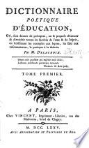 Dictionnaire Poétique D'Éducation