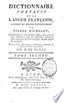 Dictionnaire portatif de la langue françoise
