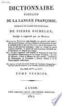 Dictionnaire portatif de la langue françoise