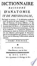 Dictionnaire Raisonné D'Anatomie Et De Physiologie