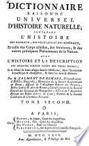 Dictionnaire raisonné universel d'histoire naturelle;