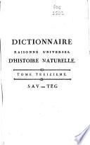 Dictionnaire raisonné universel d'histoire naturelle