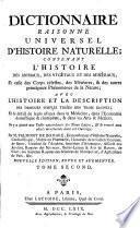Dictionnaire raisonne universel d'histoire naturelle. Nouv. ed., rev. et augm