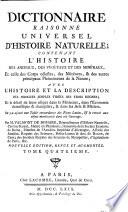Dictionnaire raisonne universel d'histoire naturelle. Nouv. ed., rev. et augm