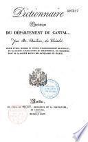 Dictionnaire statistique du département du Cantal