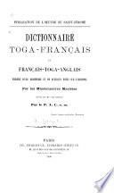 Dictionnaire toga-français et français-toga-anglais