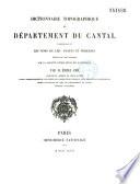 Dictionnaire topographique de la France