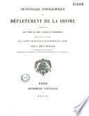 Dictionnaire topographique de la France